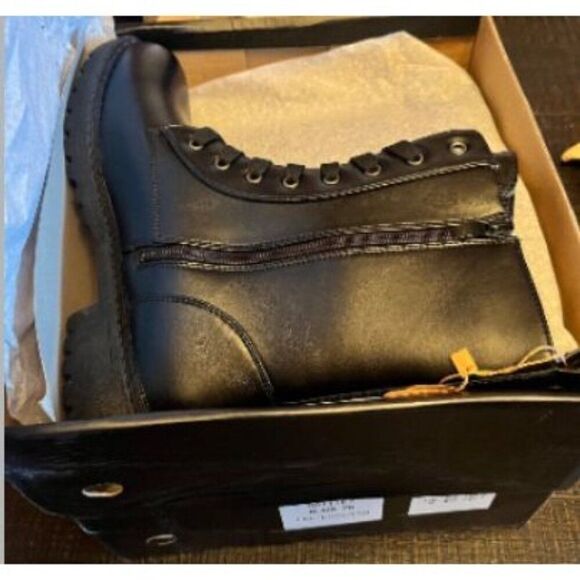 Ready Salted New In Box Women's Black Combat Boots Size 9 - Picture 6 of 6